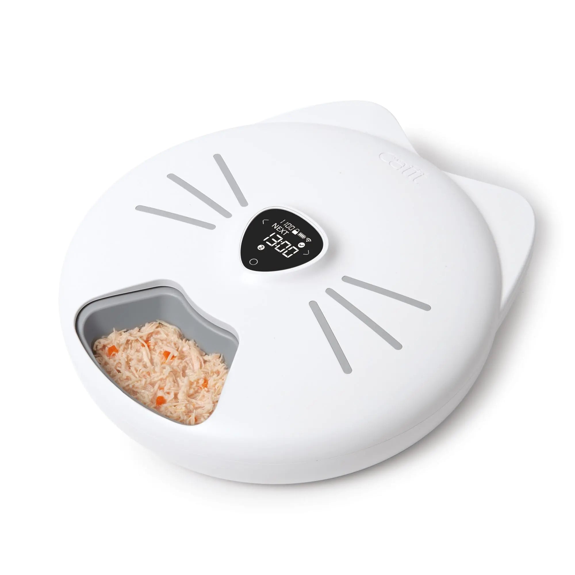Catit PIXI Automatic 6-Meal Cat Feeder - Programmable via App, White