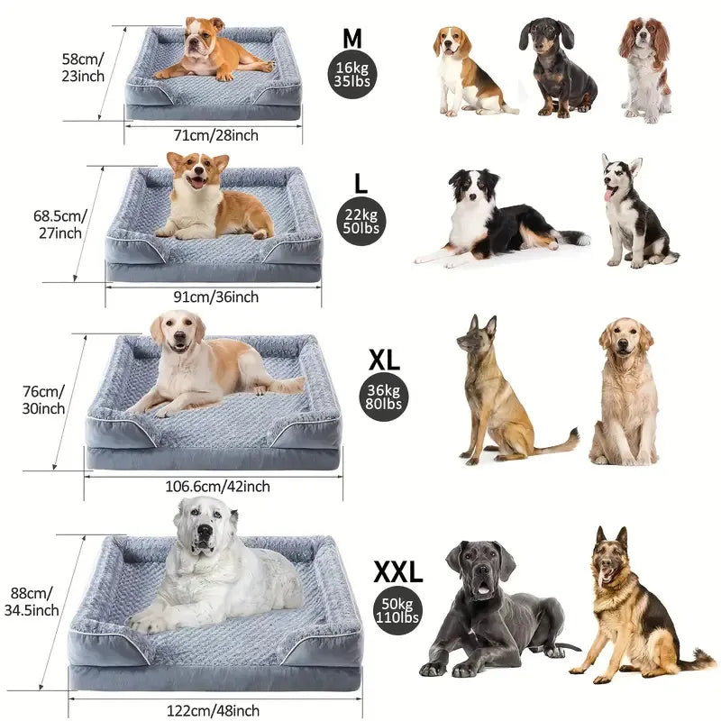Waterproof Soft Plush Therapeutic Dog Bed